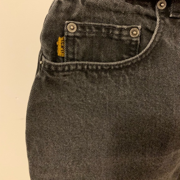 Black Jeans High Waisted Shorts - Picture 2 of 6